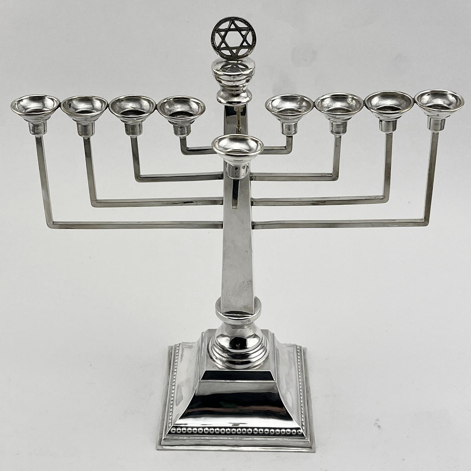 Good Quality Sterling Silver Menorah Lamp (1 of 7)