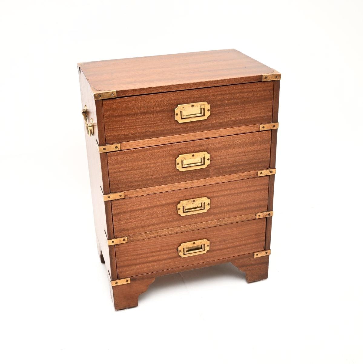Mahogany Military Campaign Style Chest of Drawers (1 of 7) Mahogany Military Campaign Style Chest of Drawers (1 of 7)