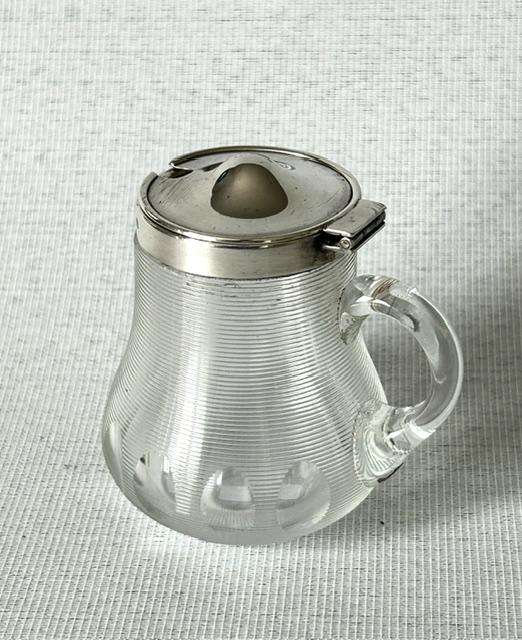 Unusual George V Silver & Cut Glass Mustard Pot (1 of 8) Unusual George V Silver & Cut Glass Mustard Pot (1 of 8)