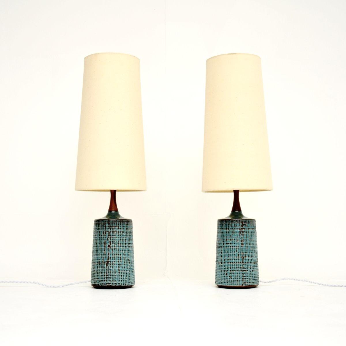 Pair of Vintage Swedish Ceramic Table Lamps (1 of 8)