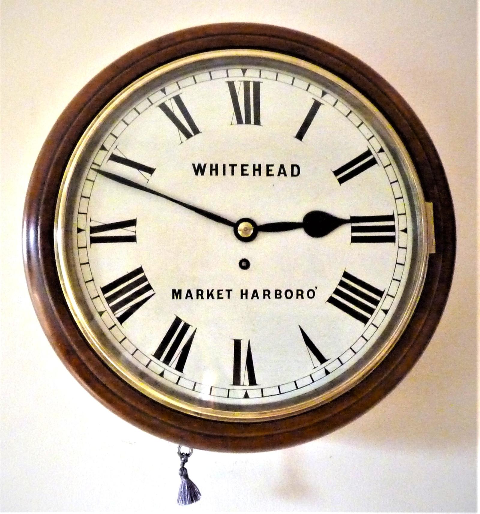 Excellent 12” English Fusee Dial Timepiece by John Whitehead (1 of 7)