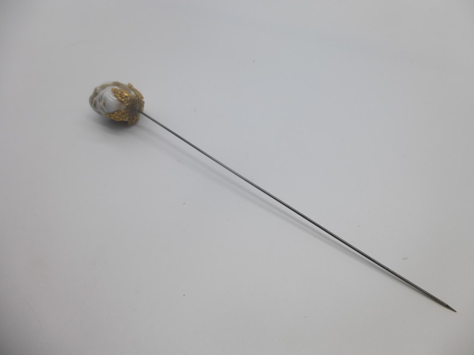Porcelain Ladies Head Hatpin (1 of 5)