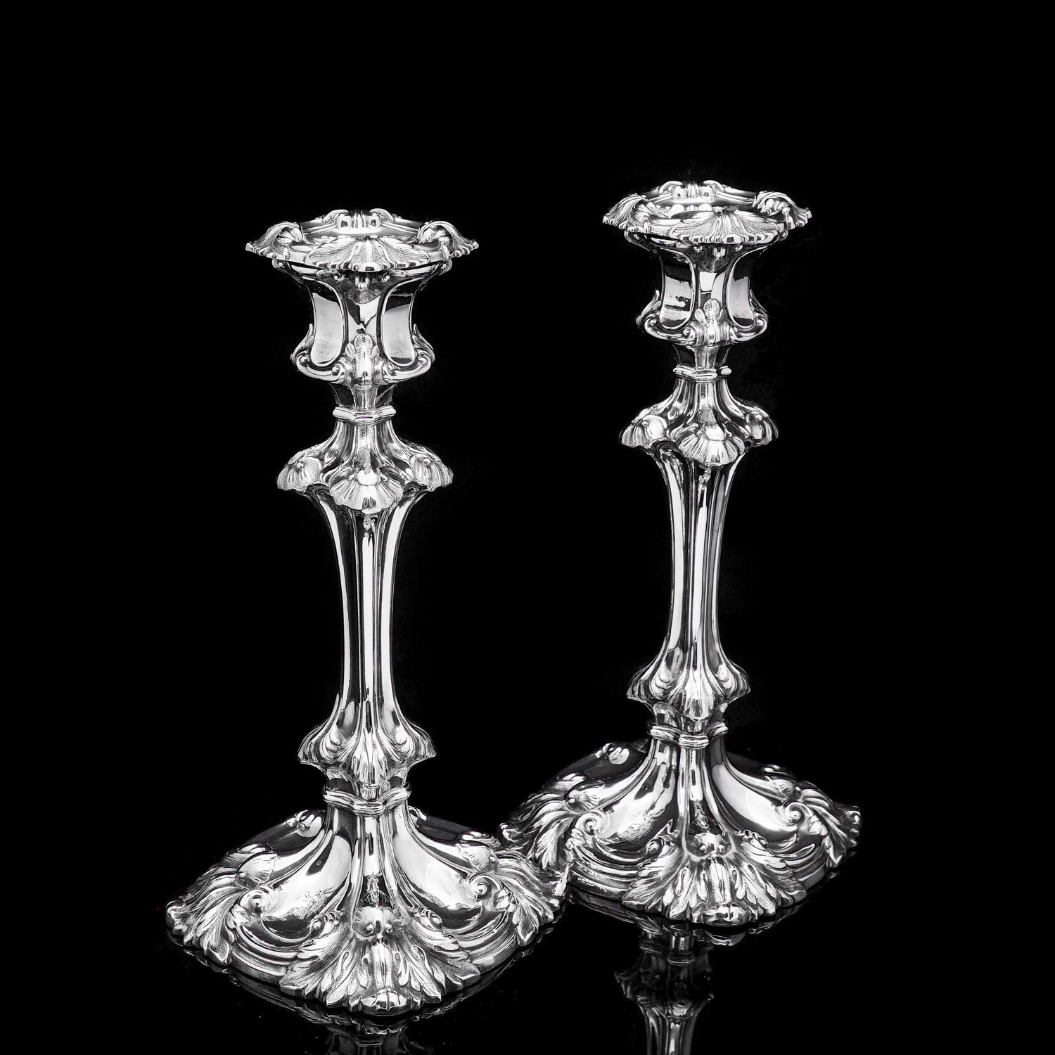 Marvelous Pair of Sterling Silver Georgian Candlesticks - Henry Wilkinson & Co 1837 (1 of 31) Marvelous Pair of Sterling Silver Georgian Candlesticks - Henry Wilkinson & Co 1837 (1 of 31)