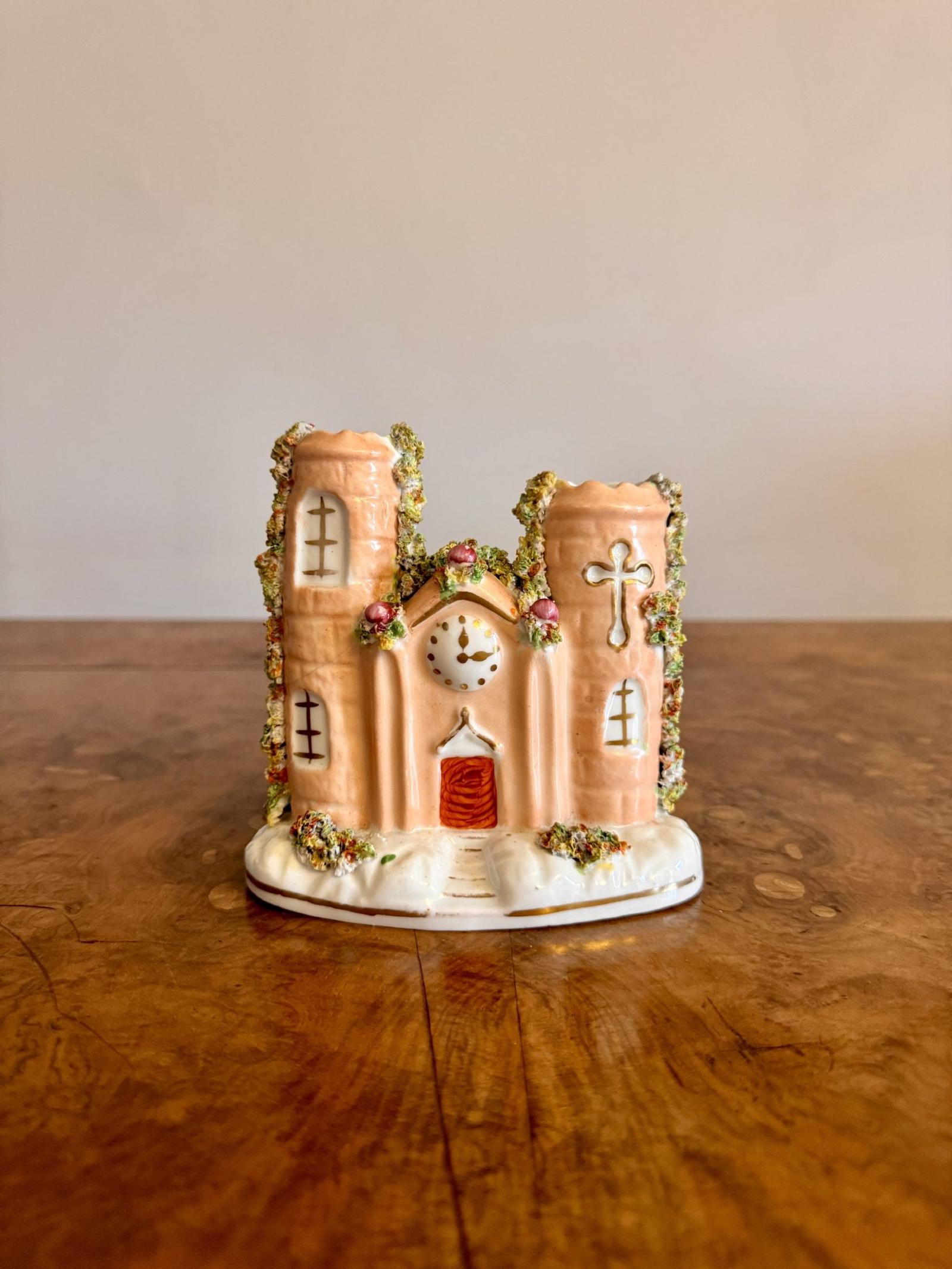 Quality Antique Staffordshire Flat Back Castle (1 of 5) Quality Antique Staffordshire Flat Back Castle (1 of 5)