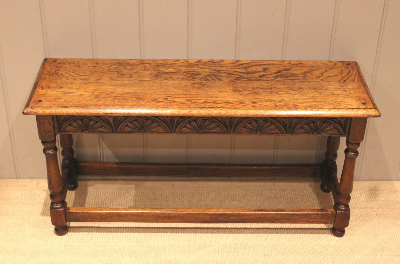 Long Low Oak Joint Stool (1 of 12) Long Low Oak Joint Stool (1 of 12)