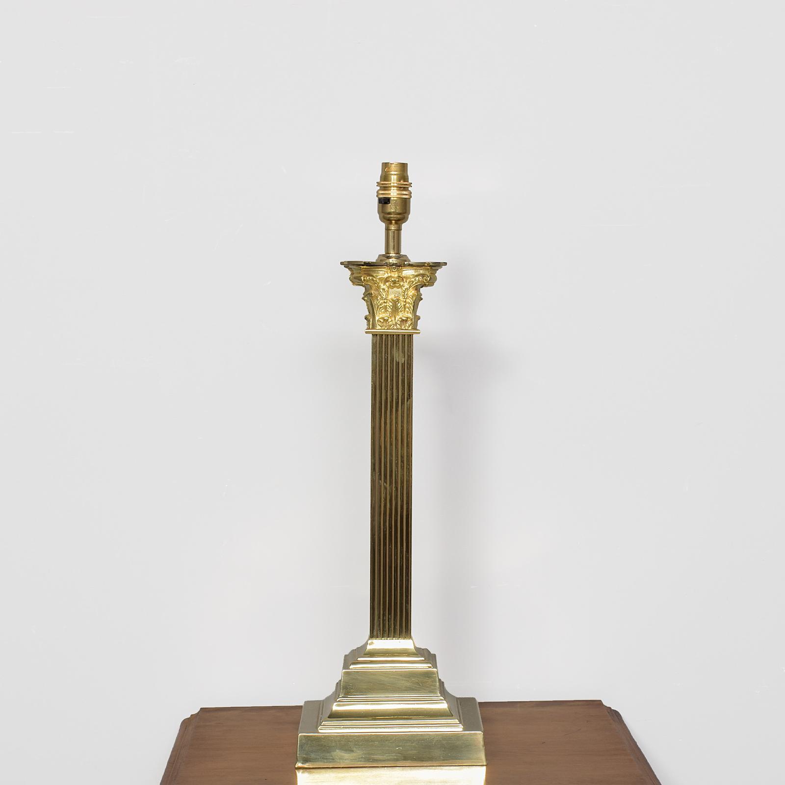 Converted Victorian Corinthian Brass Oil Lamp (1 of 6) Converted Victorian Corinthian Brass Oil Lamp (1 of 6)