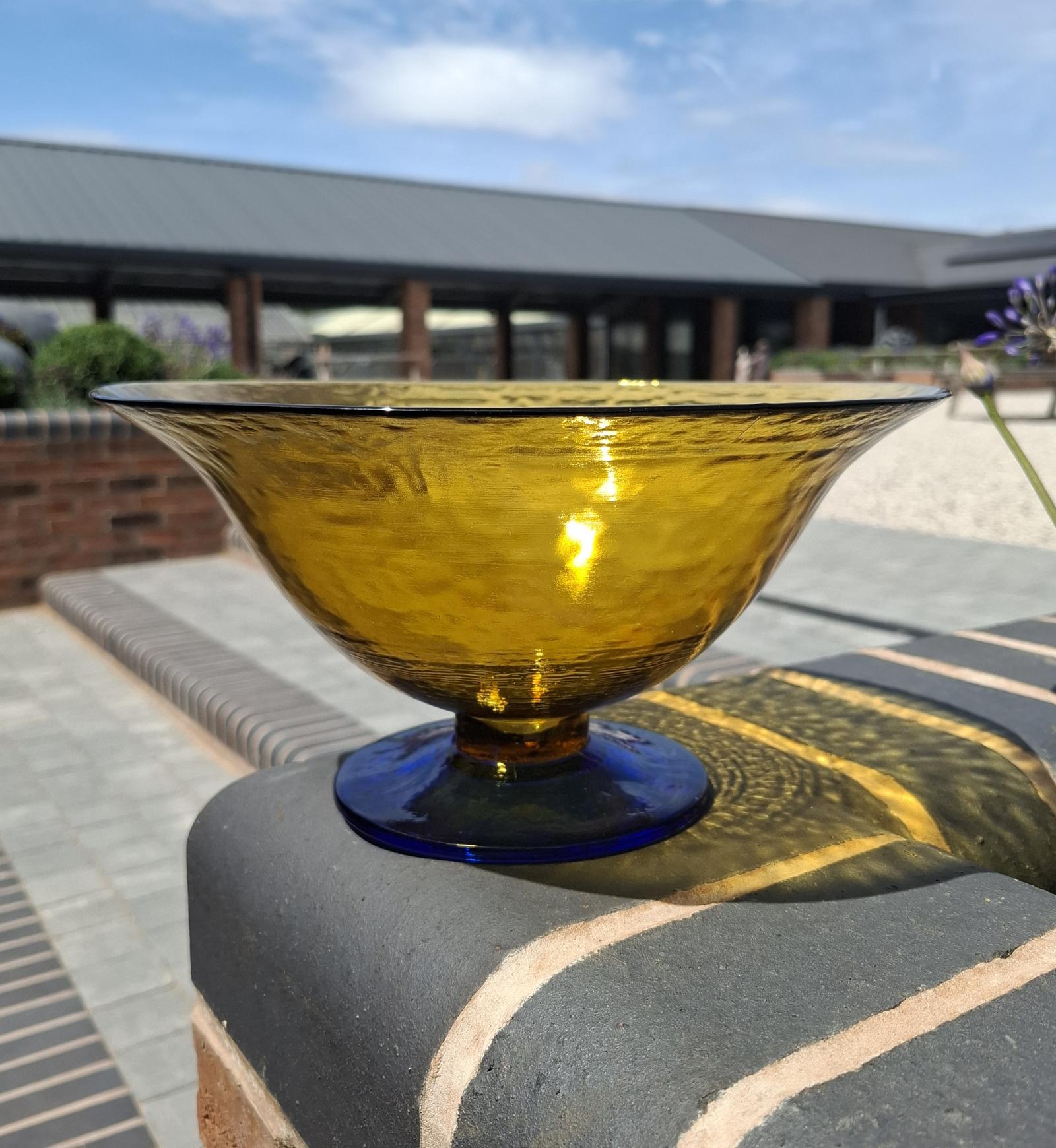 1965 Bohemian (Czech) Glass Art Bowl by Josef Hospodka (1 of 2) 1965 Bohemian (Czech) Glass Art Bowl by Josef Hospodka (1 of 2)