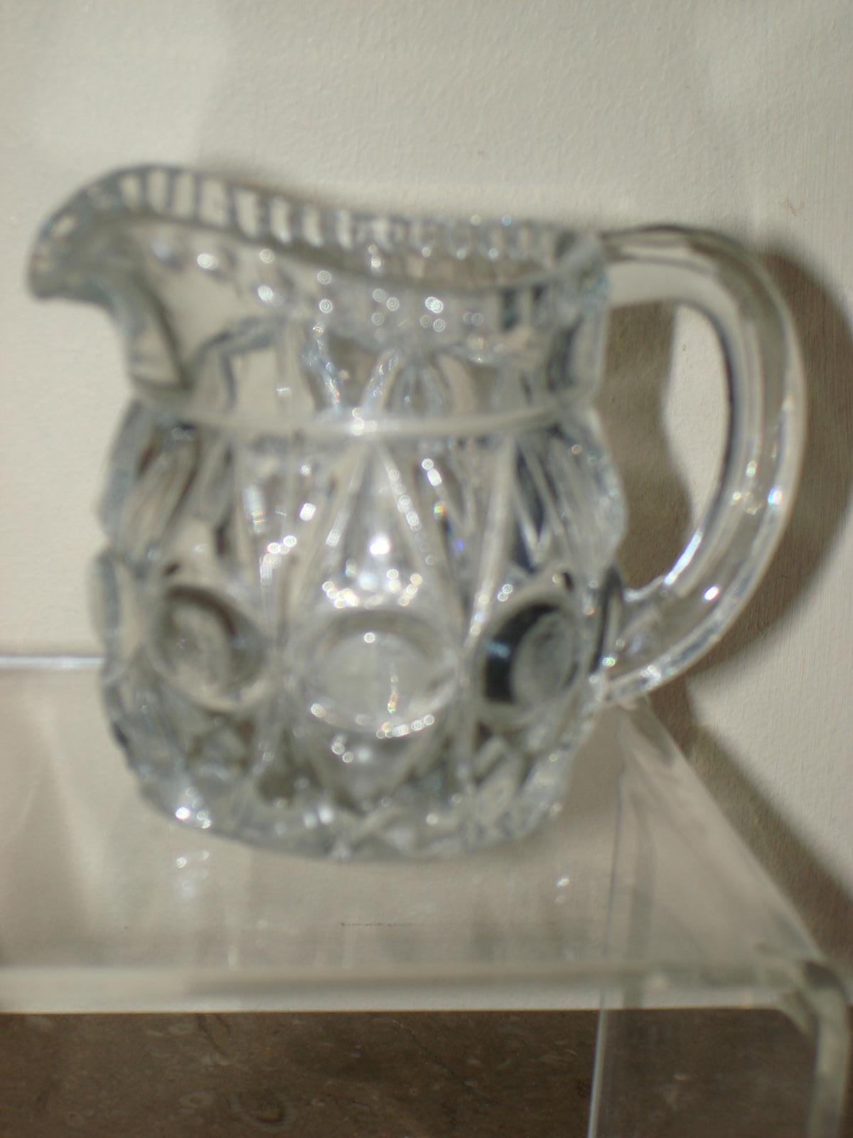 Small Victorian Pressed Glass Jug (1 of 1)