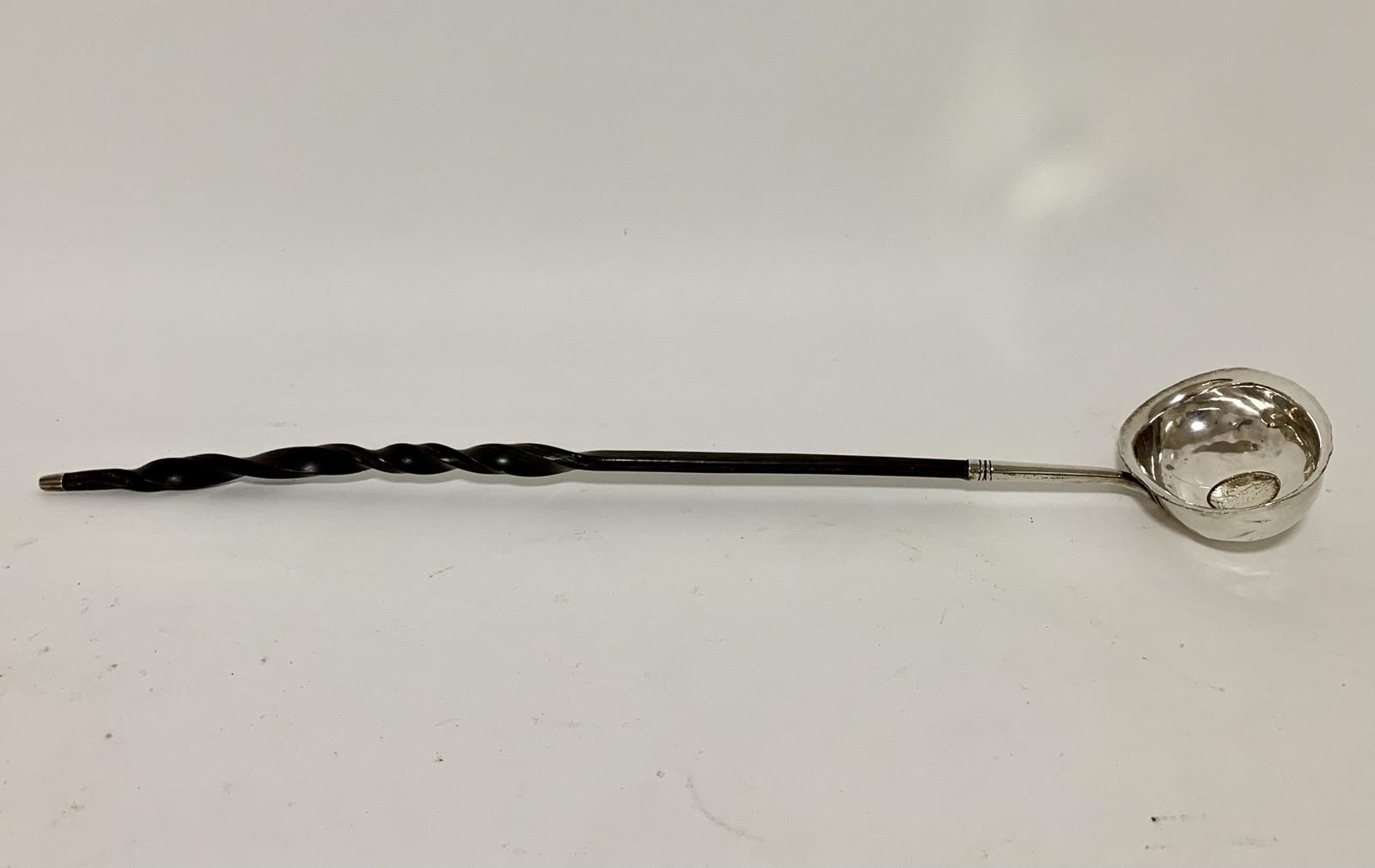 Antique Georgian Solid Silver Toddy Ladle with Shilling Coin (1 of 11) Antique Georgian Solid Silver Toddy Ladle with Shilling Coin (1 of 11)
