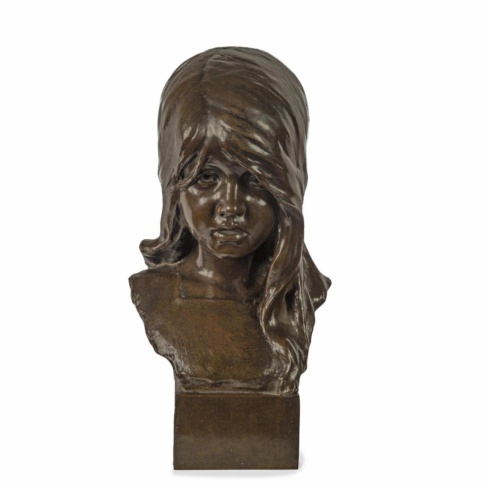 Charming Bust of a Child’s Head by Edwin Whitney-Smith, Dated 1910 (1 of 6)