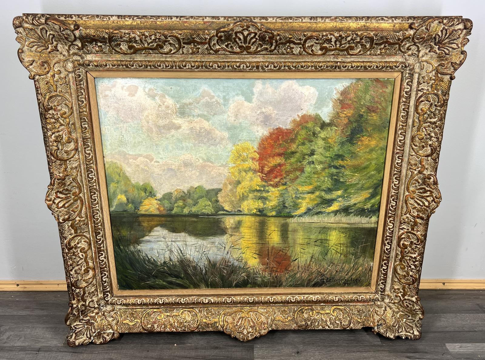 Oil Painting Vintage French Natural Still Life Gilt Ornate Frame Signed (1 of 14) Oil Painting Vintage French Natural Still Life Gilt Ornate Frame Signed (1 of 14)