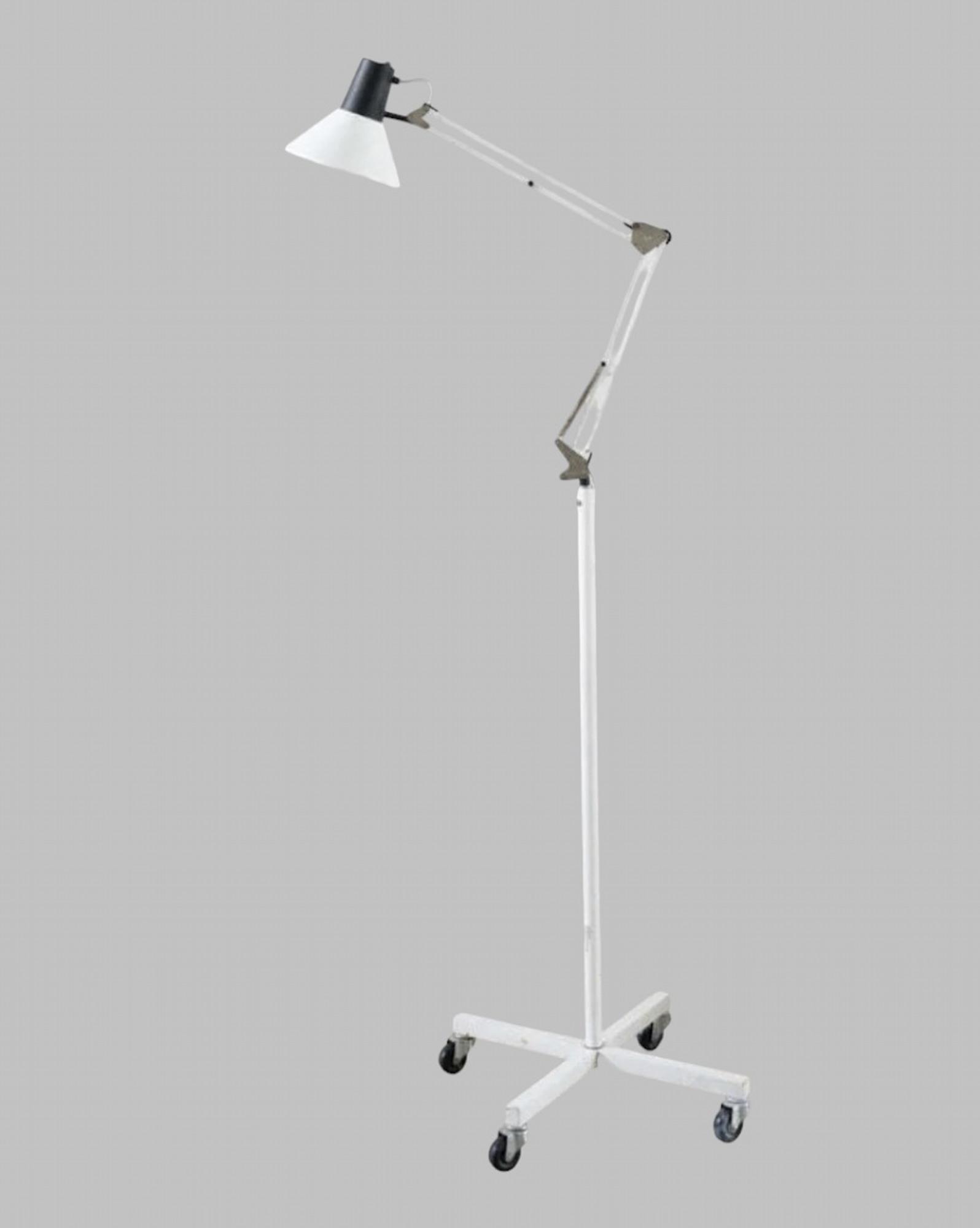 Vintage Industrial Anglepoise Trolley Floor Lamp C1960's (1 of 6) Vintage Industrial Anglepoise Trolley Floor Lamp C1960's (1 of 6)