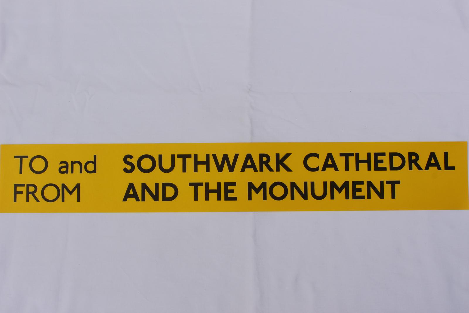 London Transport Slipboard Poster for Southwark Cathedral (1 of 1)