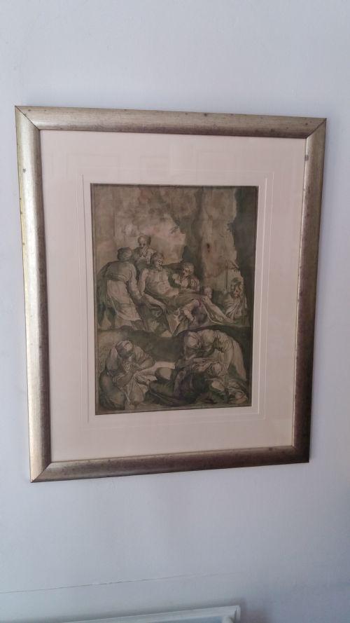 Engraving - Christ Carried to the Tomb (1 of 3)