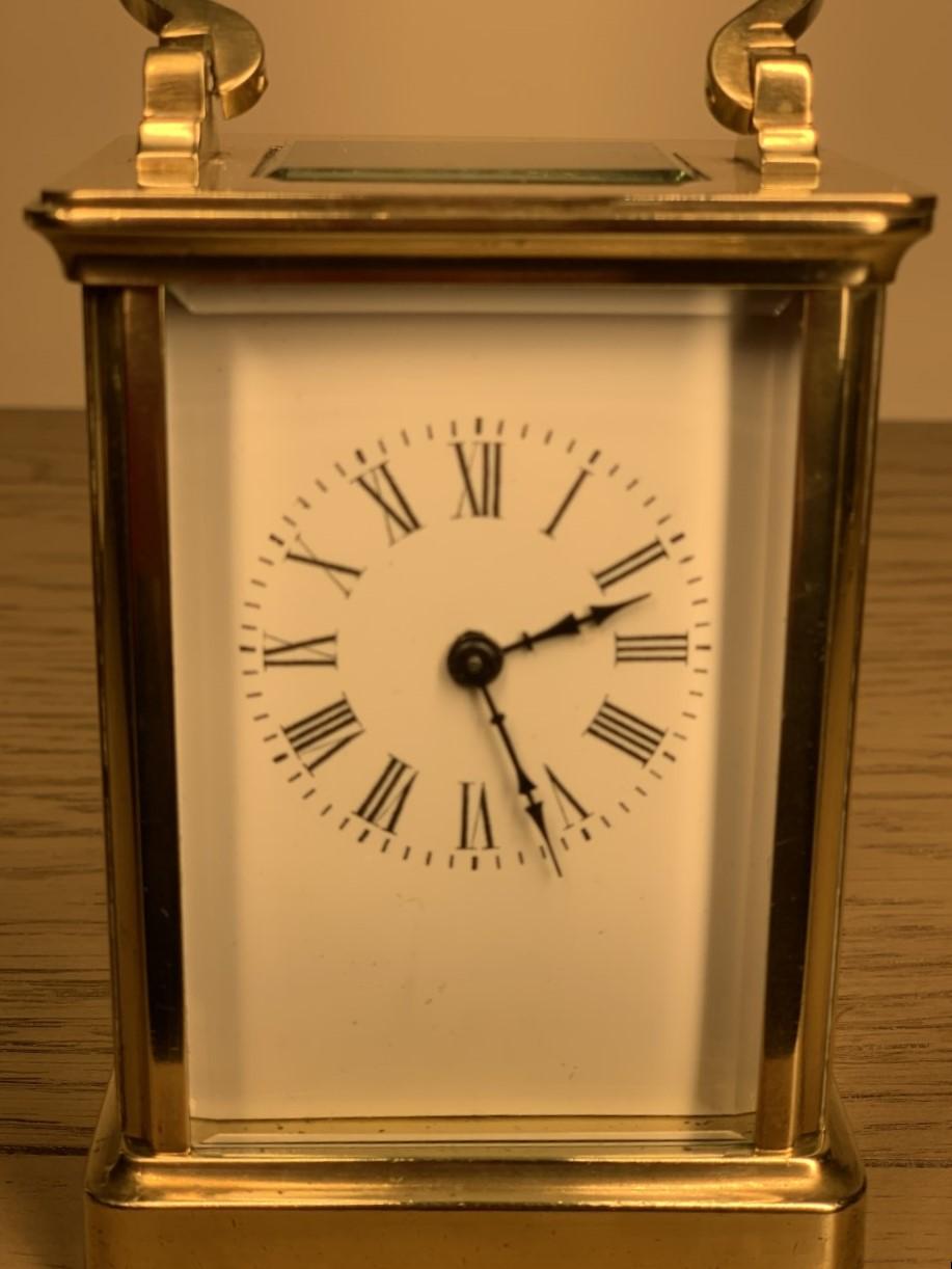 Quality Victorian Brass Carriage Clock Timepiece (1 of 7)