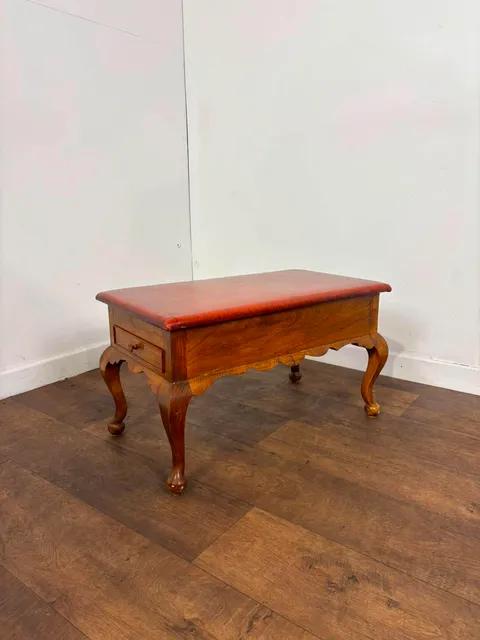 Vintage Leather Top Sewing Box - Stool (1 of 13) Vintage Leather Top Sewing Box - Stool (1 of 13)