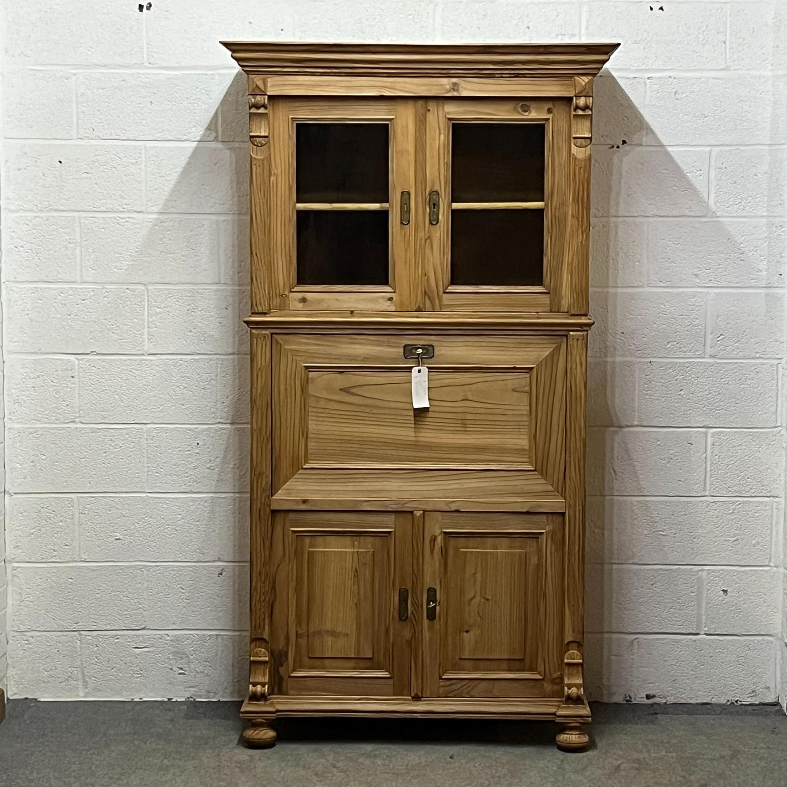 Very Large Old Pine Secretaire (1 of 15)