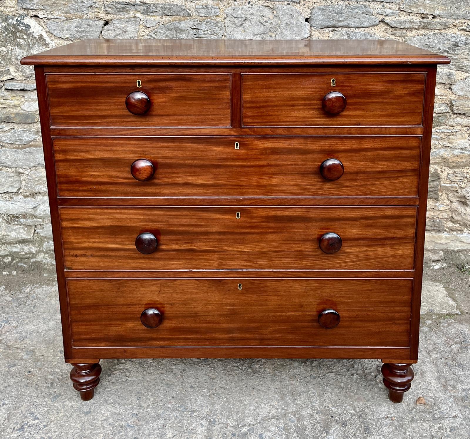 Victorian Mahogany Chest of Drawers (1 of 16)