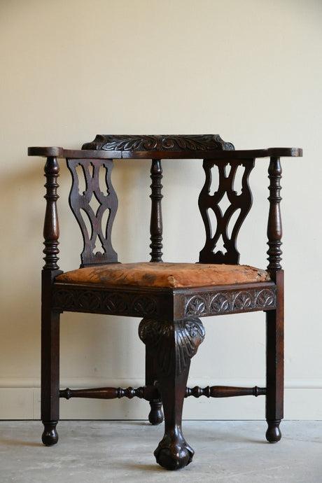 Antique Victorian Corner Chair (1 of 12)