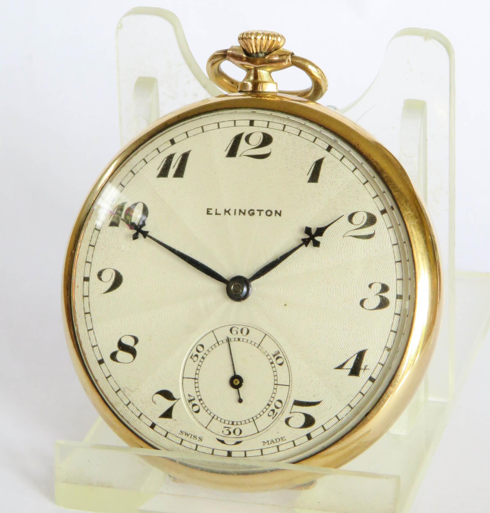 Pocket Watch : 1920s Elkington Pocket Watch (1 of 4)