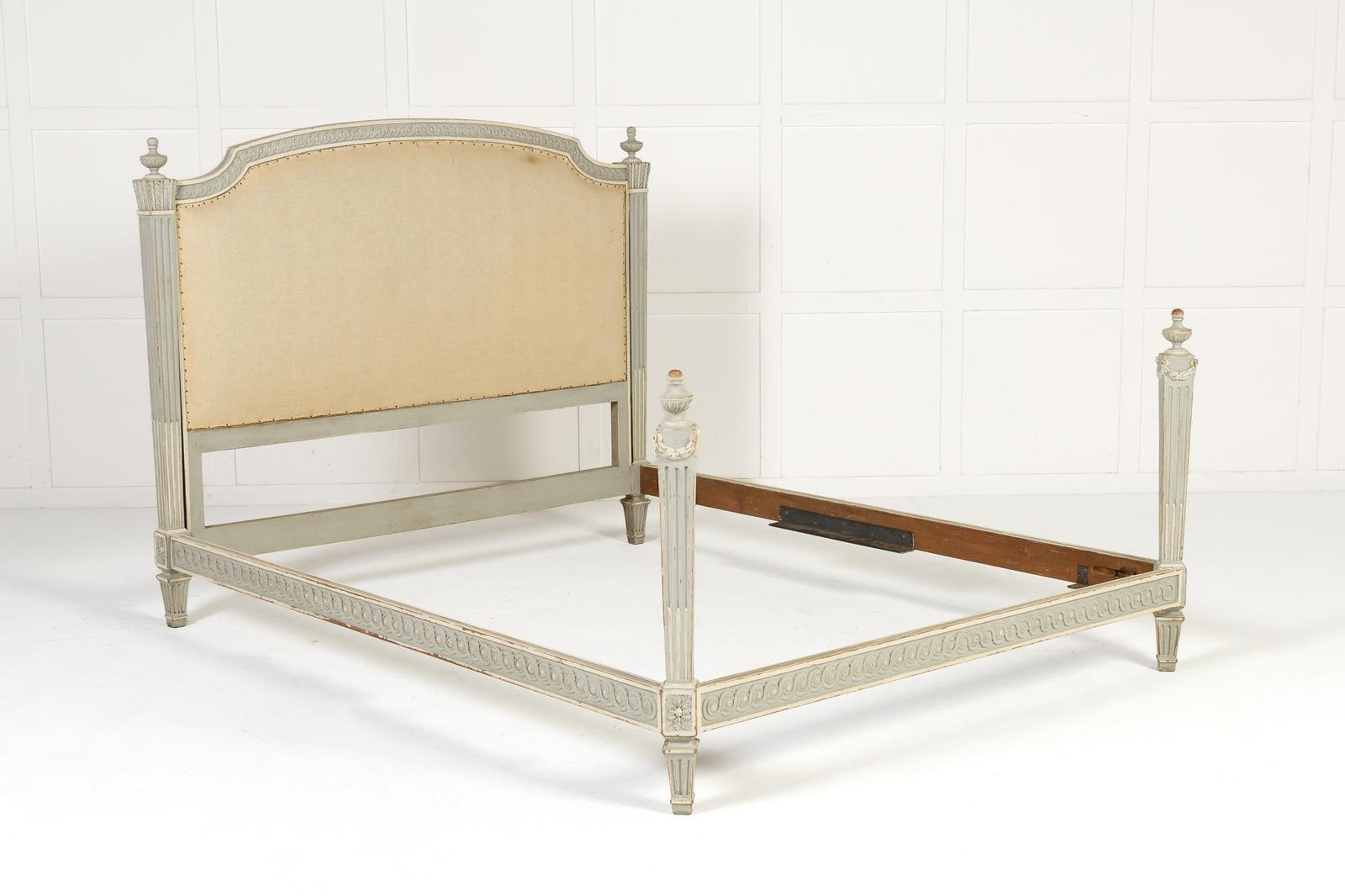 19th Century French Painted Double Bed (1 of 9) 19th Century French Painted Double Bed (1 of 9)