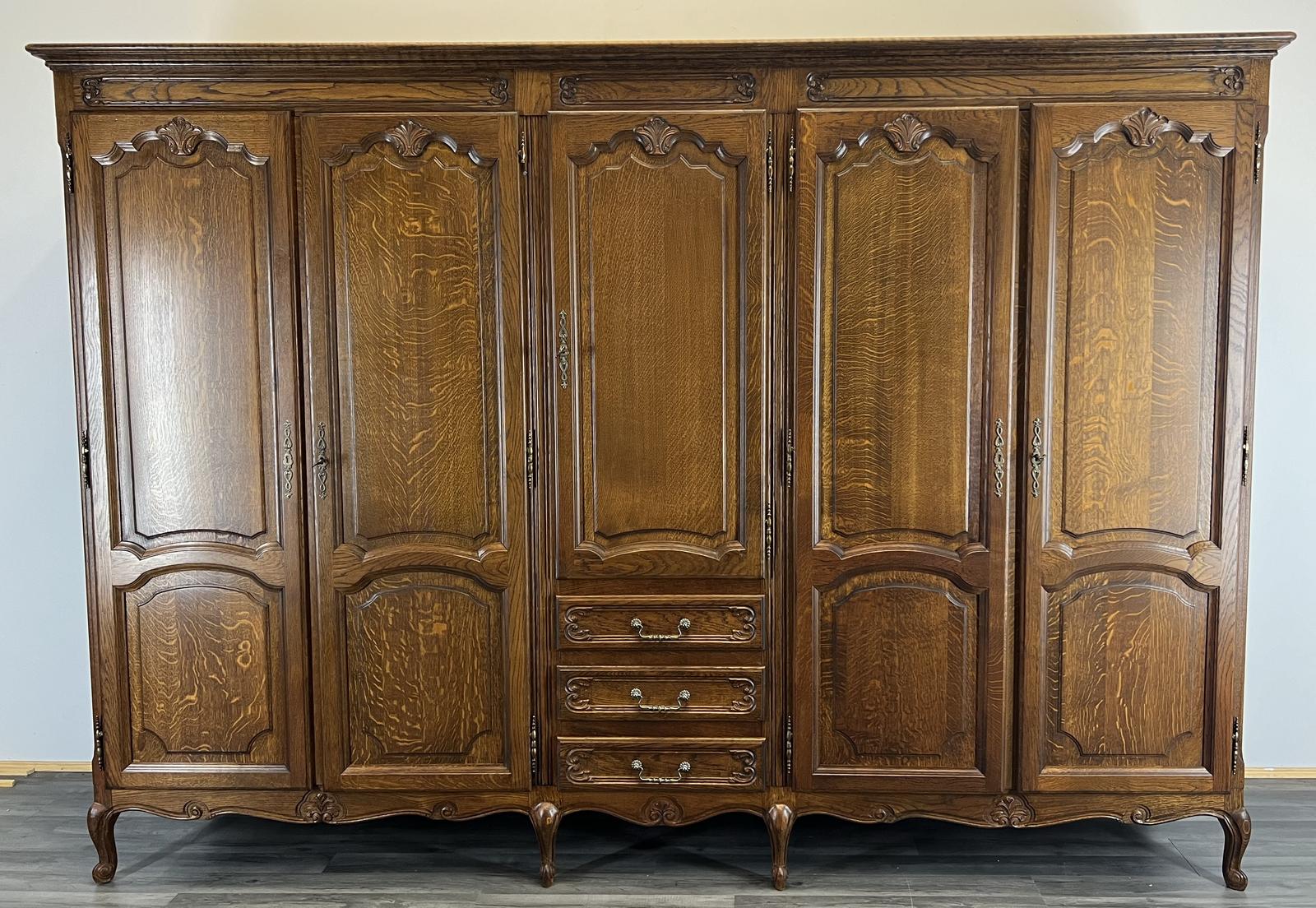 Amazing French Carved 5 Door Armoire Wardrobe (1 of 11) Amazing French Carved 5 Door Armoire Wardrobe (1 of 11)
