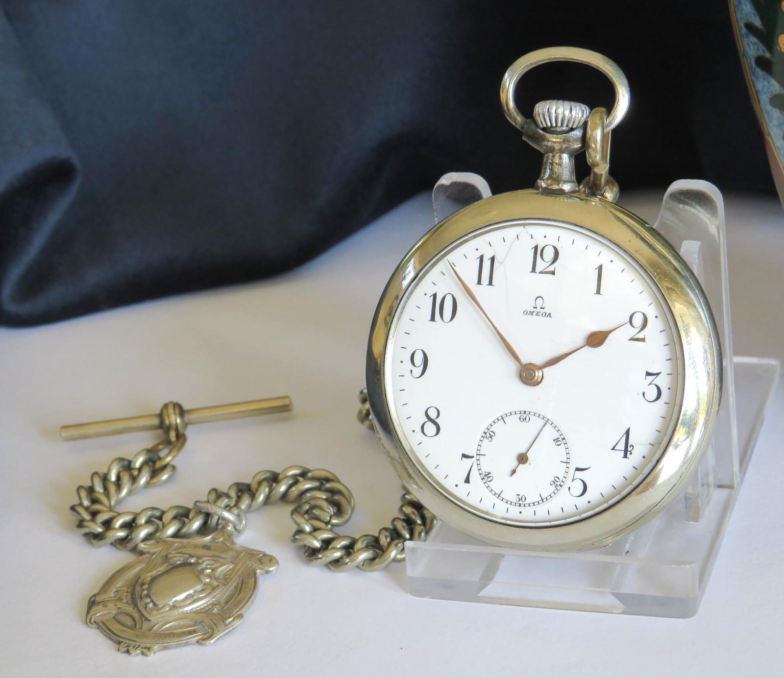 Pocket Watch : Antique Omega Pocket Watch and Chain (1 of 6) Pocket Watch : Antique Omega Pocket Watch and Chain (1 of 6)