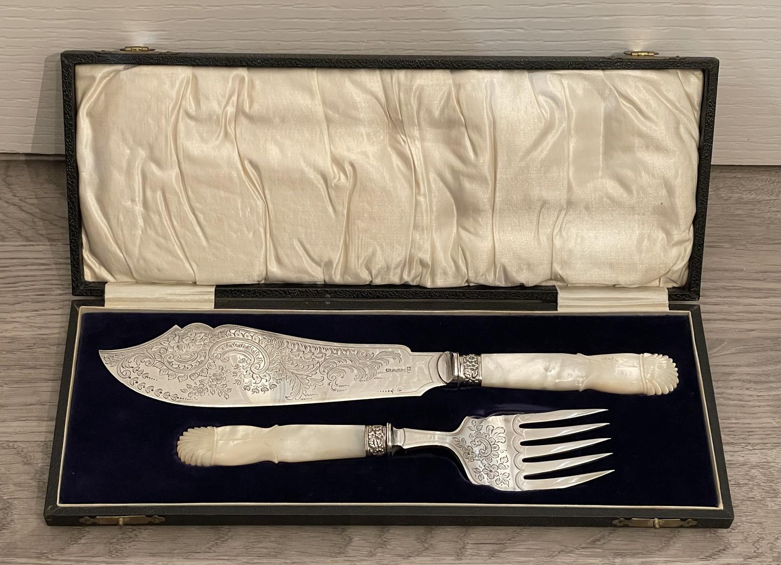 George VI Silver Plated Fish Serving Set (1 of 8) George VI Silver Plated Fish Serving Set (1 of 8)