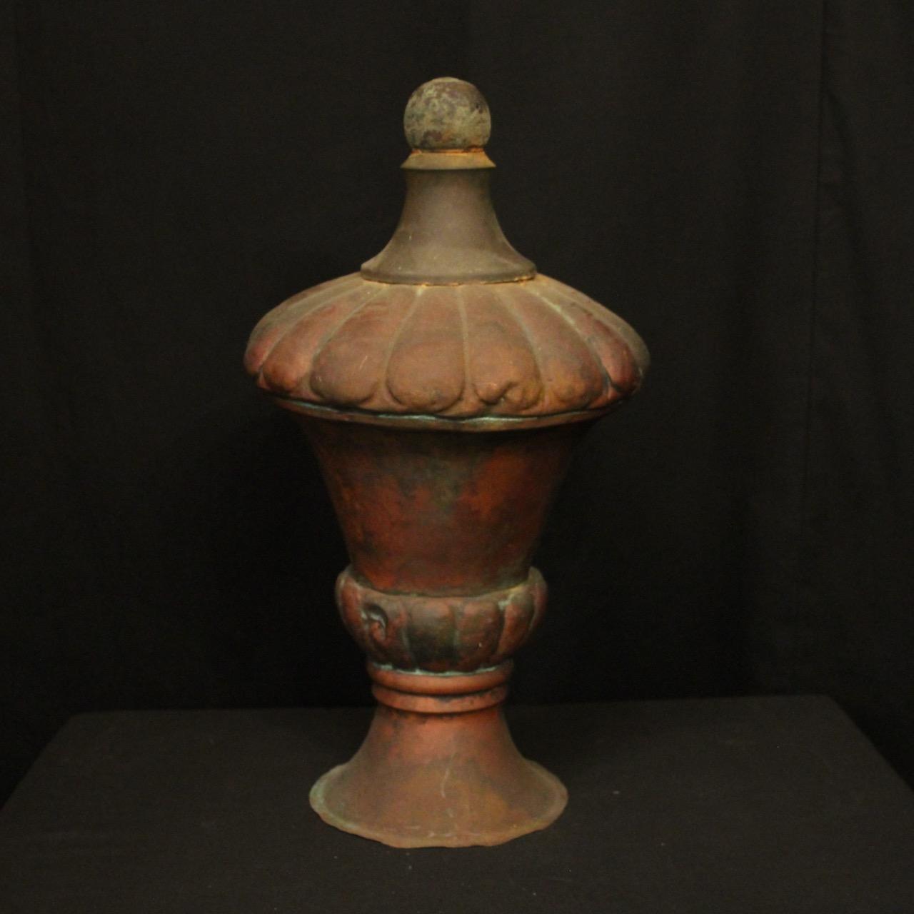 French Decorative Single Copper Finial (1 of 10)