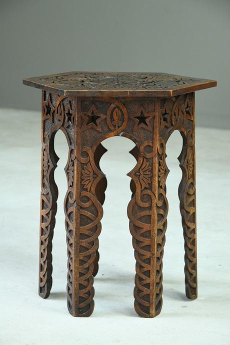 Moorish Chip Carved Octagonal Occasional Table (1 of 13) Moorish Chip Carved Octagonal Occasional Table (1 of 13)