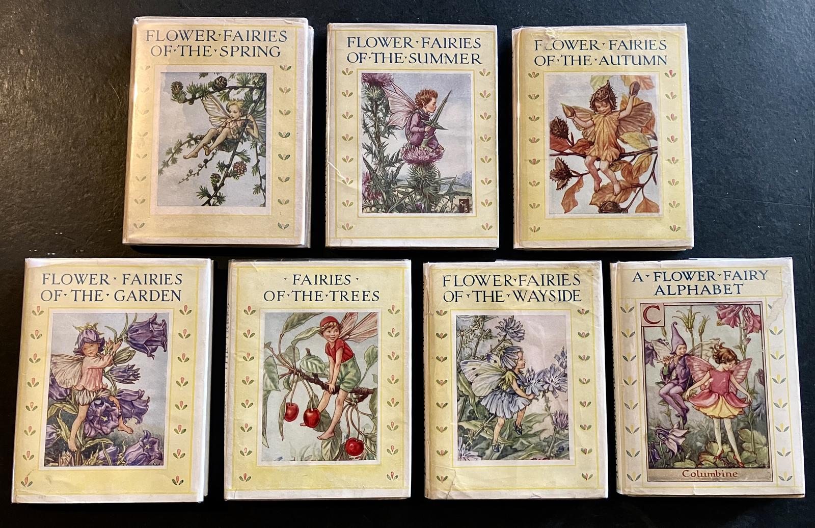 1940 Complete Flower Fairy Books by Cicely M Barker 7 Vols Colour Plates + D/w's (1 of 6) 1940 Complete Flower Fairy Books by Cicely M Barker 7 Vols Colour Plates + D/w's (1 of 6)
