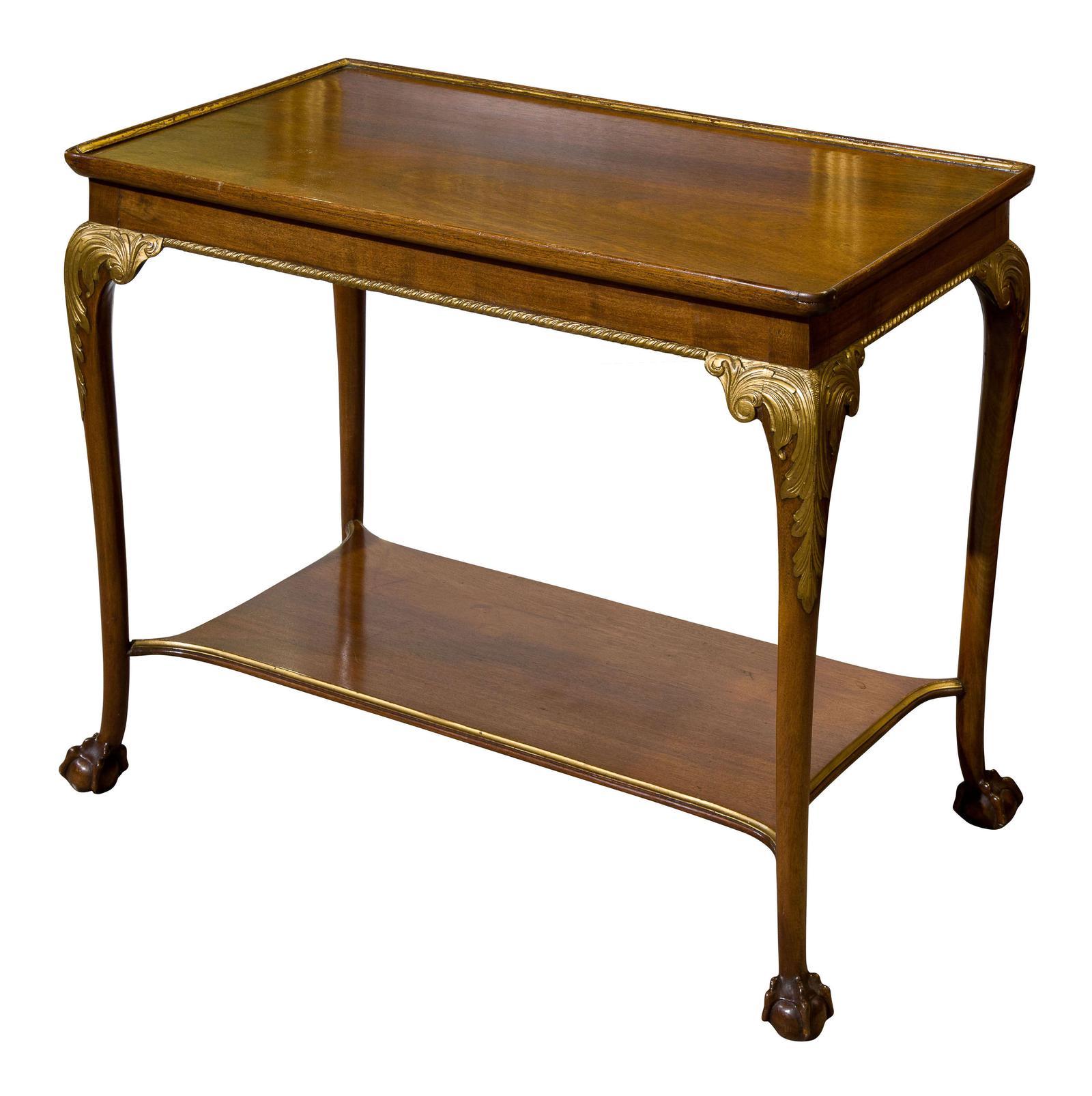 Walnut Parcel Gilt Silver Table (1 of 1)
