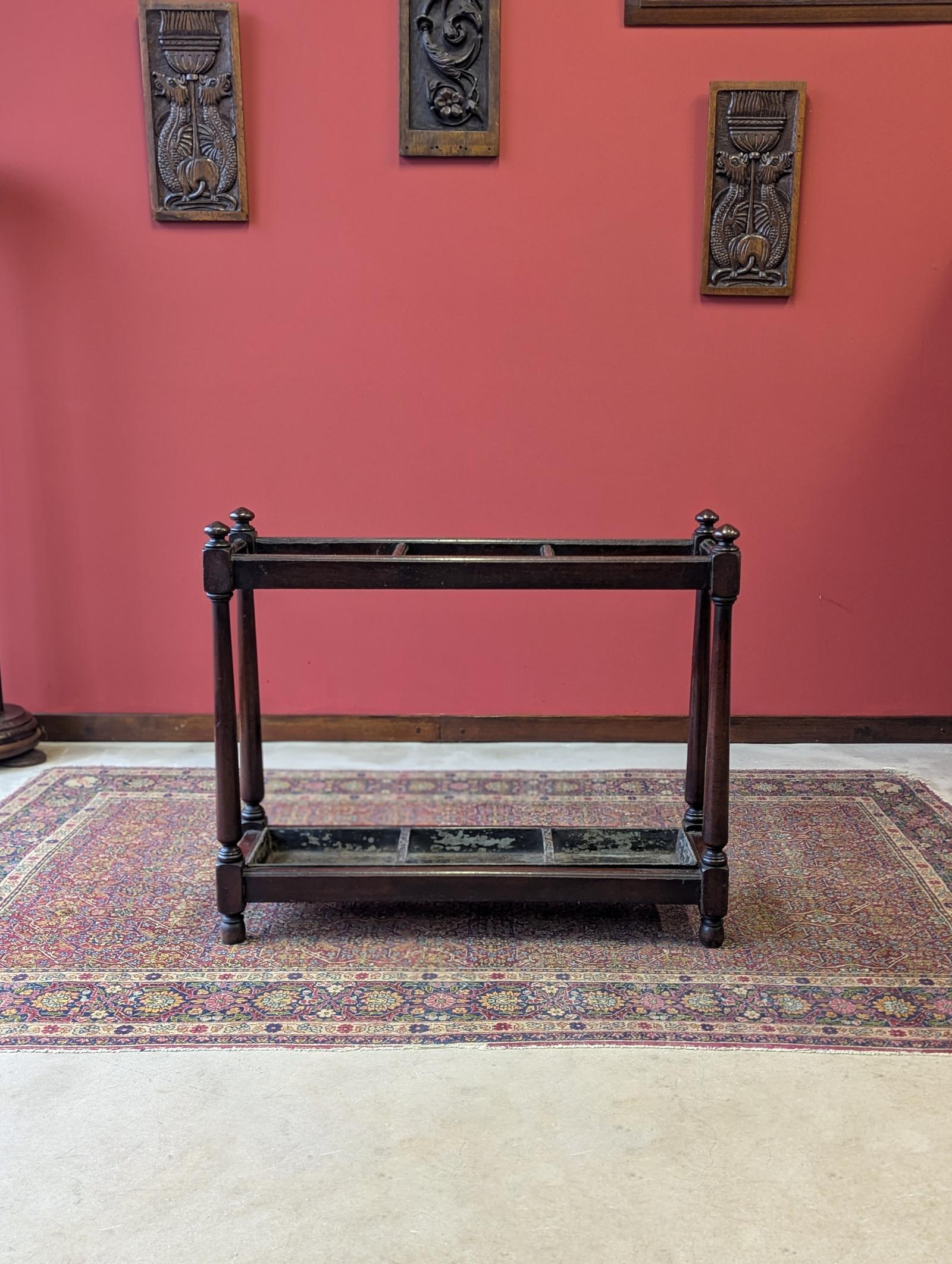 Antique Late Victorian Mahogany Country House Stick Stand c.1890 (1 of 10) Antique Late Victorian Mahogany Country House Stick Stand c.1890 (1 of 10)