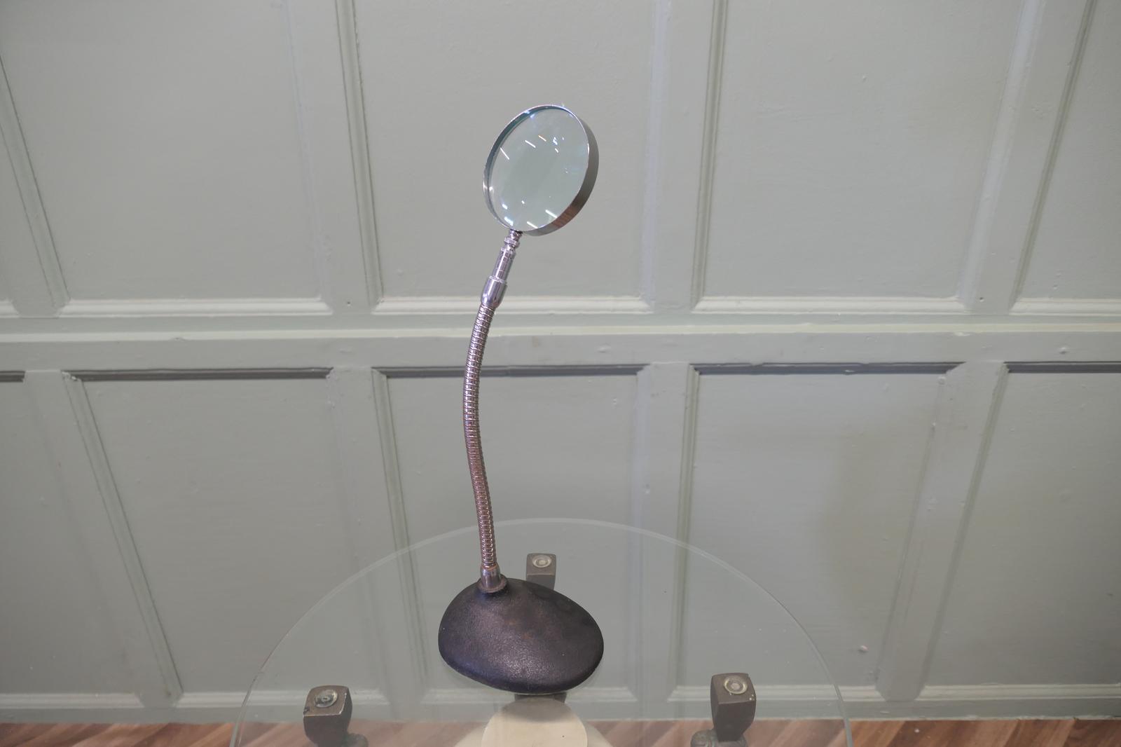 Art Deco Chrome Desk Top Magnifying Glass (1 of 5)