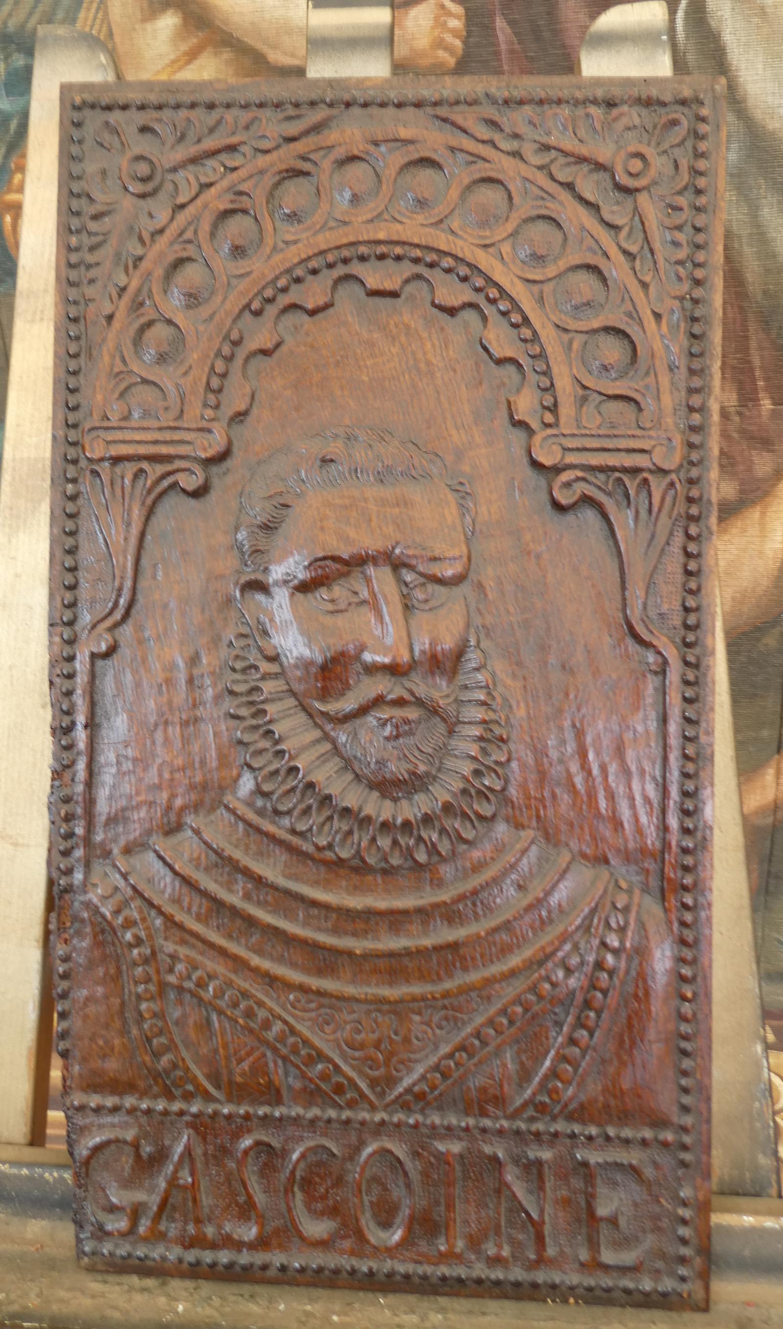 Panel George Gascoigne Oak Carved 1680 (1 of 17) Panel George Gascoigne Oak Carved 1680 (1 of 17)