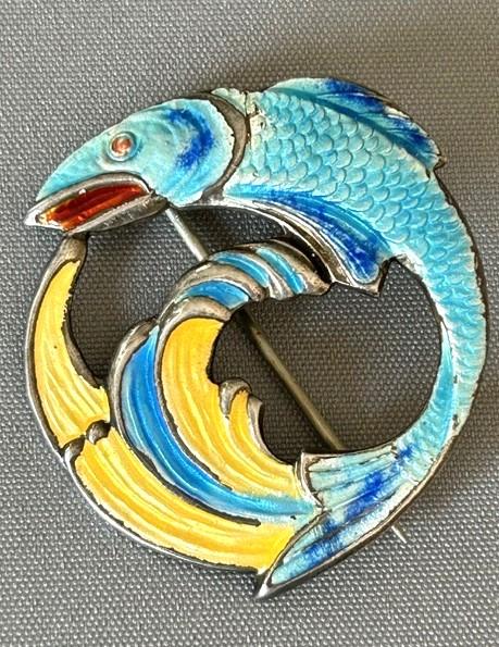 Zoomorphic Silver & Enamel Fish Brooch (1 of 6) Zoomorphic Silver & Enamel Fish Brooch (1 of 6)