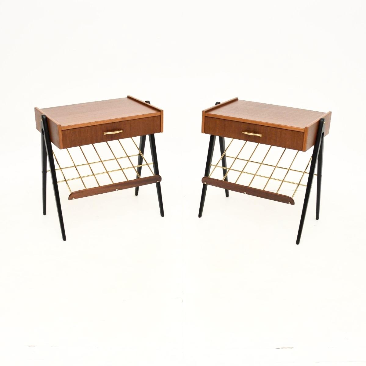 Pair of Swedish Vintage Teak Bedside Tables (1 of 11) Pair of Swedish Vintage Teak Bedside Tables (1 of 11)