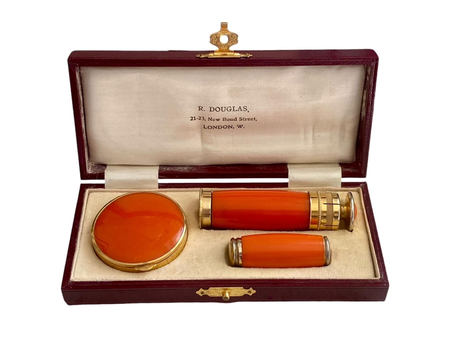 Art Deco 1930s French L'aiglon Boxed Set Piston Pump Perfume Scent Atomiser Powder Compact & Lipstick Case (1 of 12) Art Deco 1930s French L'aiglon Boxed Set Piston Pump Perfume Scent Atomiser Powder Compact & Lipstick Case (1 of 12)