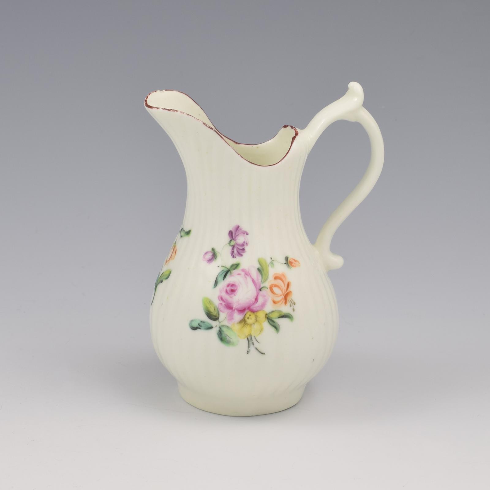 Rare Early Derby Porcelain Fluted Baluster Cream Milk Jug c.1760 (1 of 14) Rare Early Derby Porcelain Fluted Baluster Cream Milk Jug c.1760 (1 of 14)