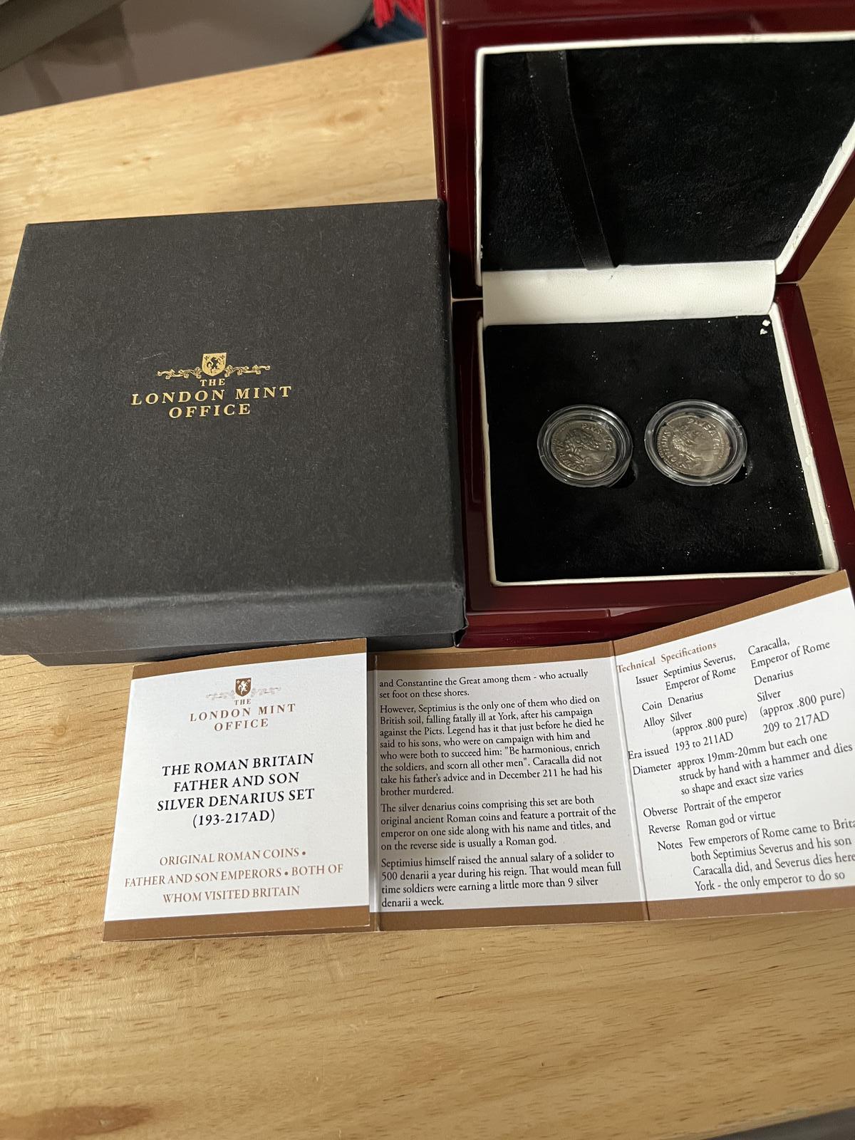 Roman Coins - Silver Denarius of Septimus Severus & Caracalla (Father & Son) (1 of 17)