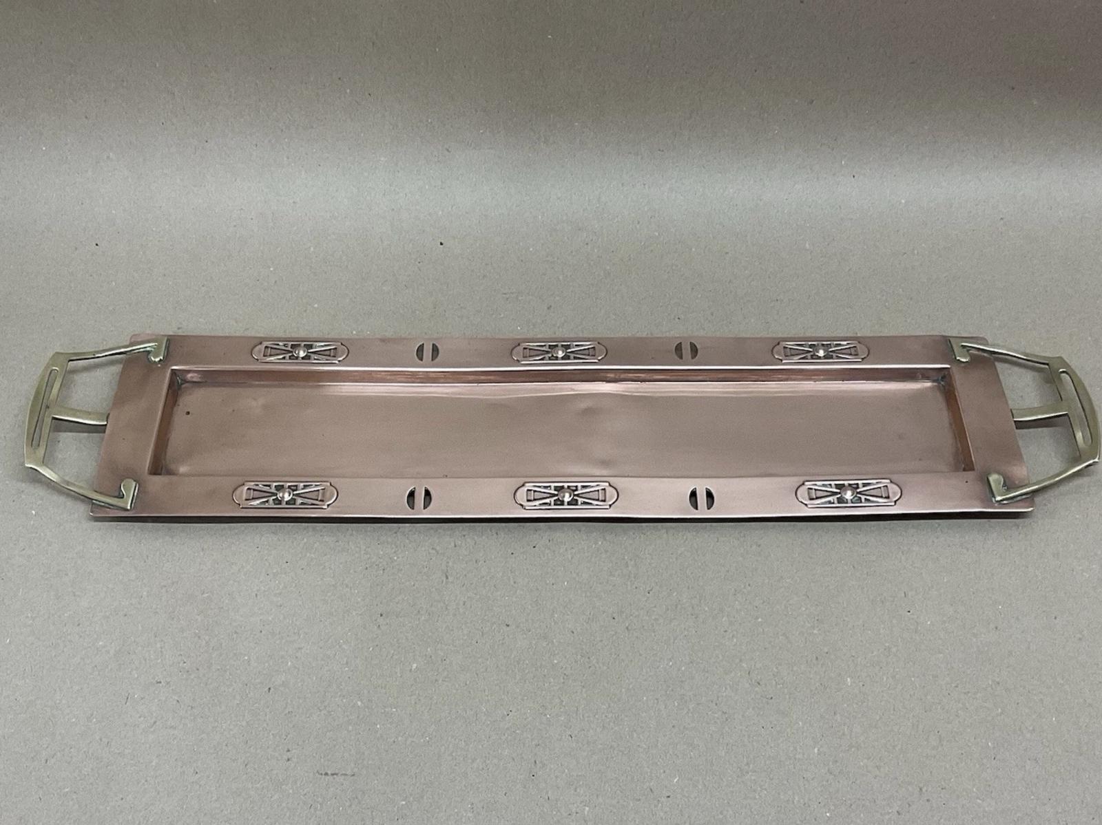 Arts & Crafts, Secessionist Jugendstil Copper & Brass Drinks Tray Antique Victorian c.1890 (1 of 5) Arts & Crafts, Secessionist Jugendstil Copper & Brass Drinks Tray Antique Victorian c.1890 (1 of 5)