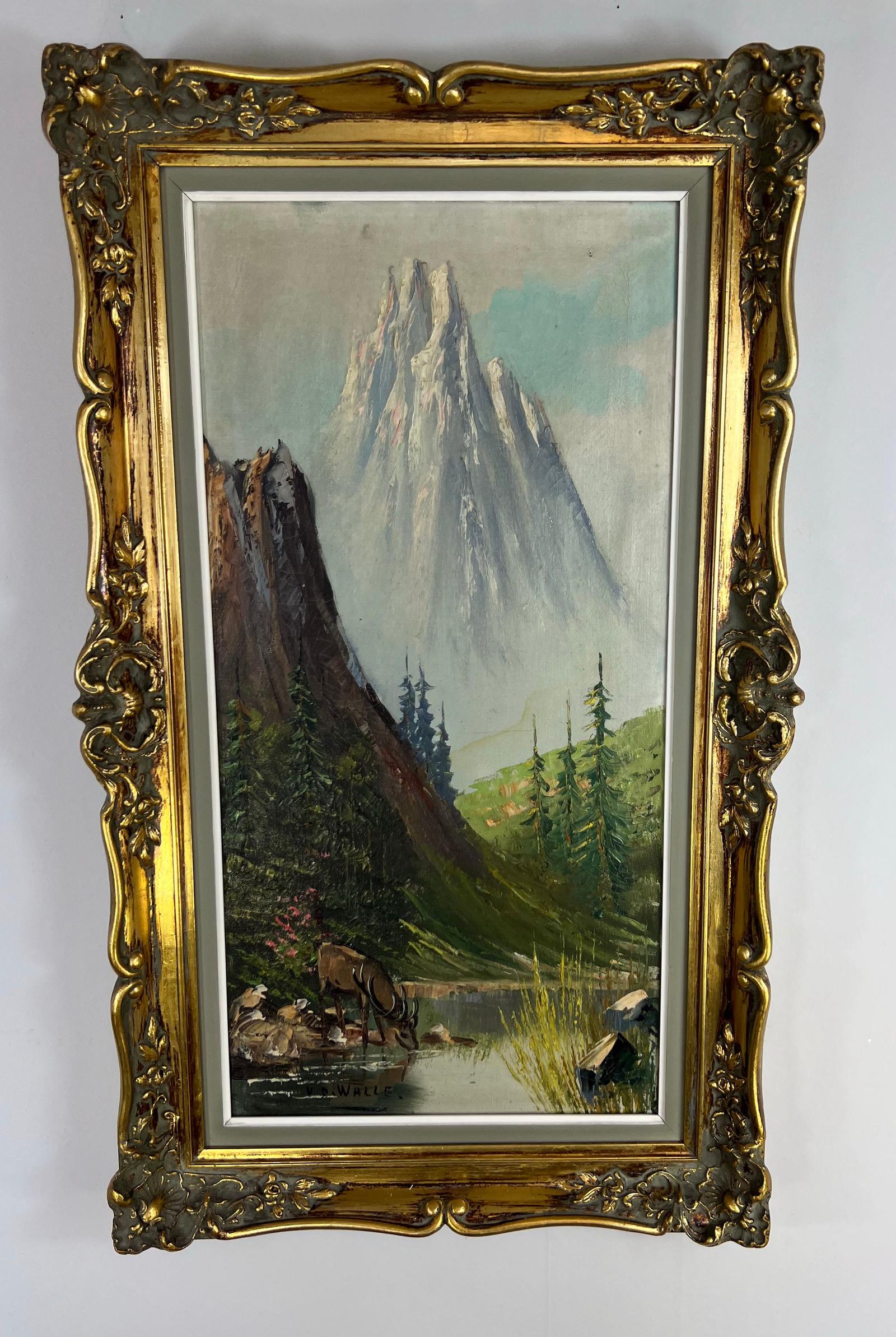 Stunning Vintage Oil Painting in Frame (1 of 11)
