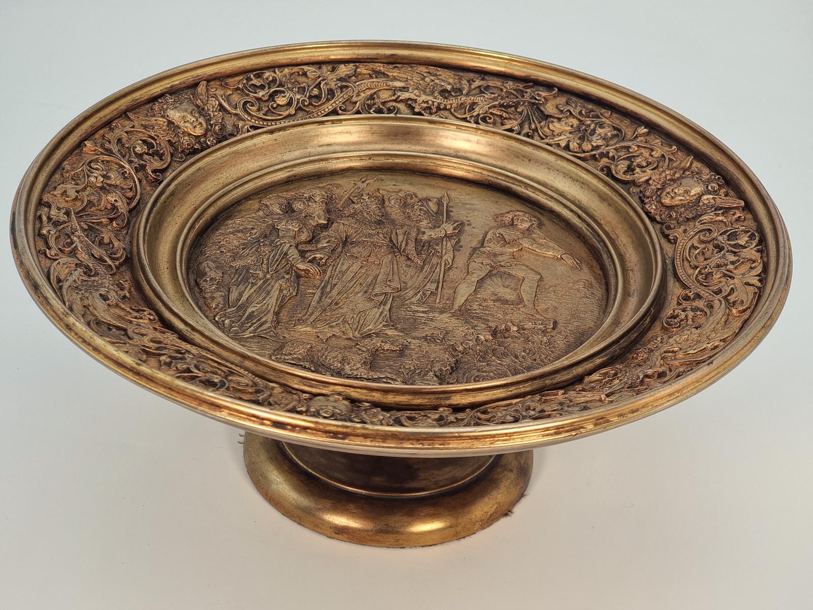 Aesthetic Movement Gilt Table Centre Piece or Tazza (1 of 17)
