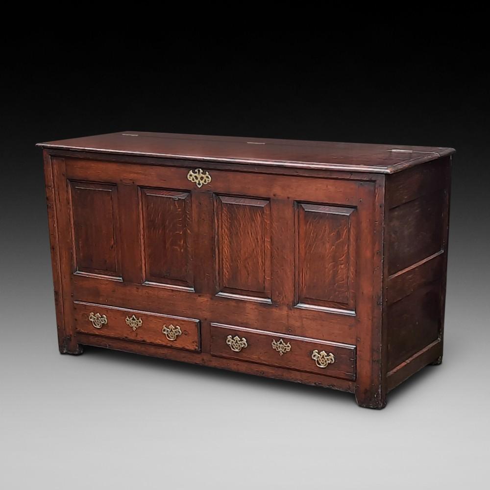 18th Century Oak Lancashire Mule Chest (1 of 6)