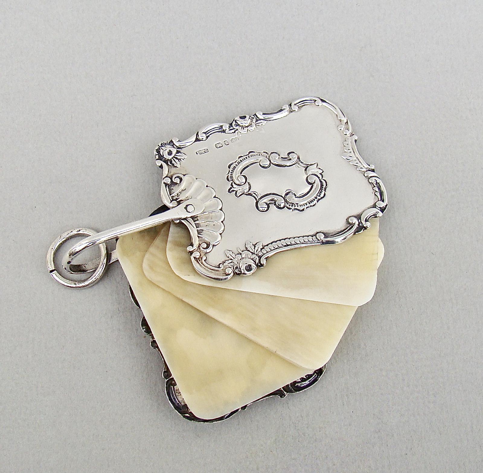 Rare Victorian Silver Dance Card Holder by Levi & Salaman, Birmingham 1893 (1 of 6) Rare Victorian Silver Dance Card Holder by Levi & Salaman, Birmingham 1893 (1 of 6)