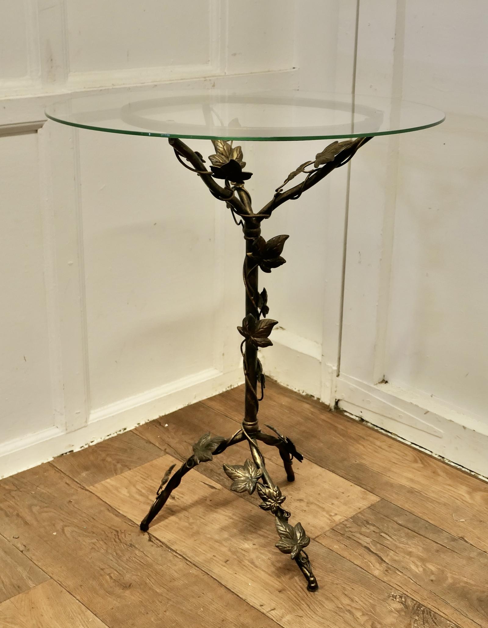 Petite French Toleware & Glass Wine Table (1 of 6)