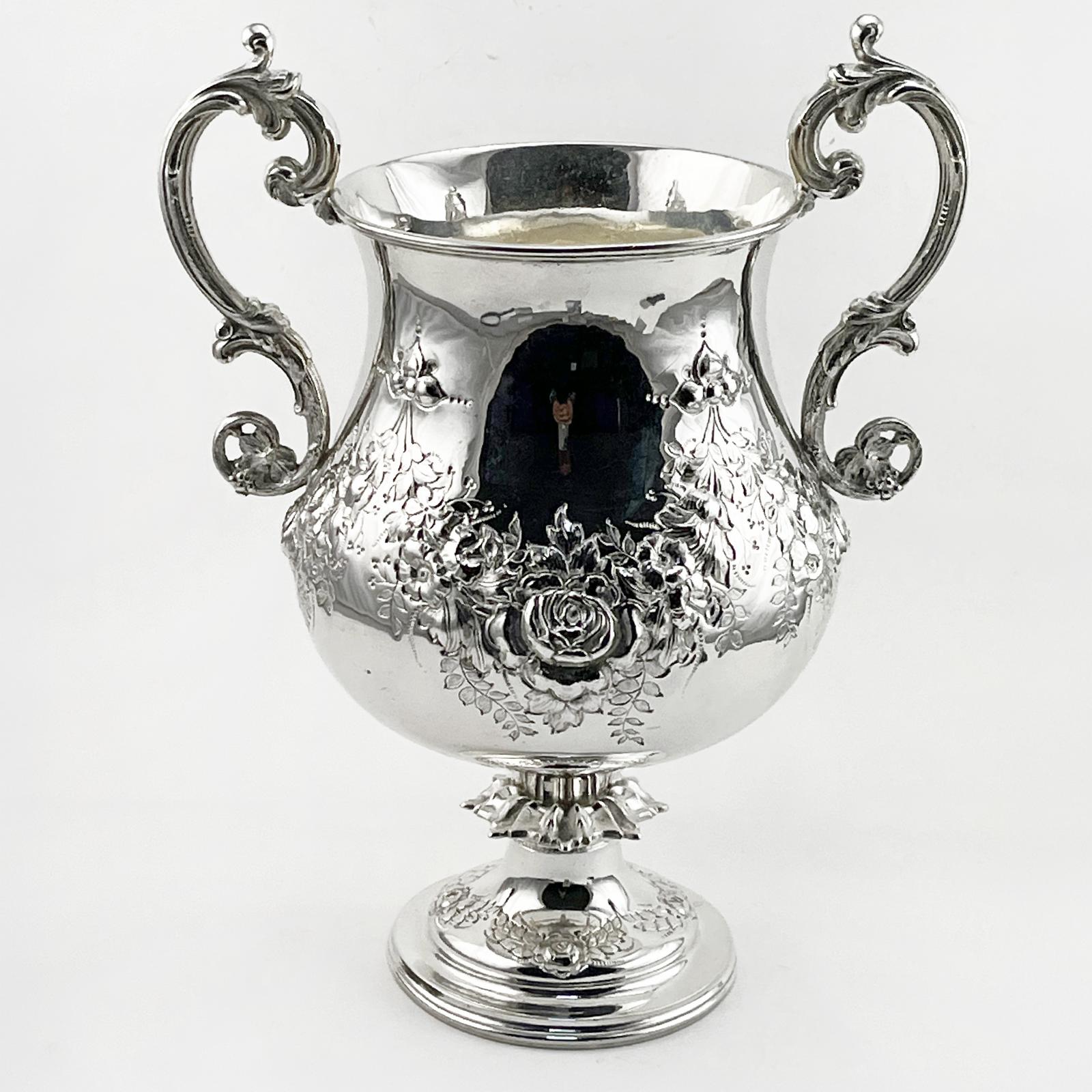 Large Victorian Silver Plated Trophy Cup (1 of 6) Large Victorian Silver Plated Trophy Cup (1 of 6)