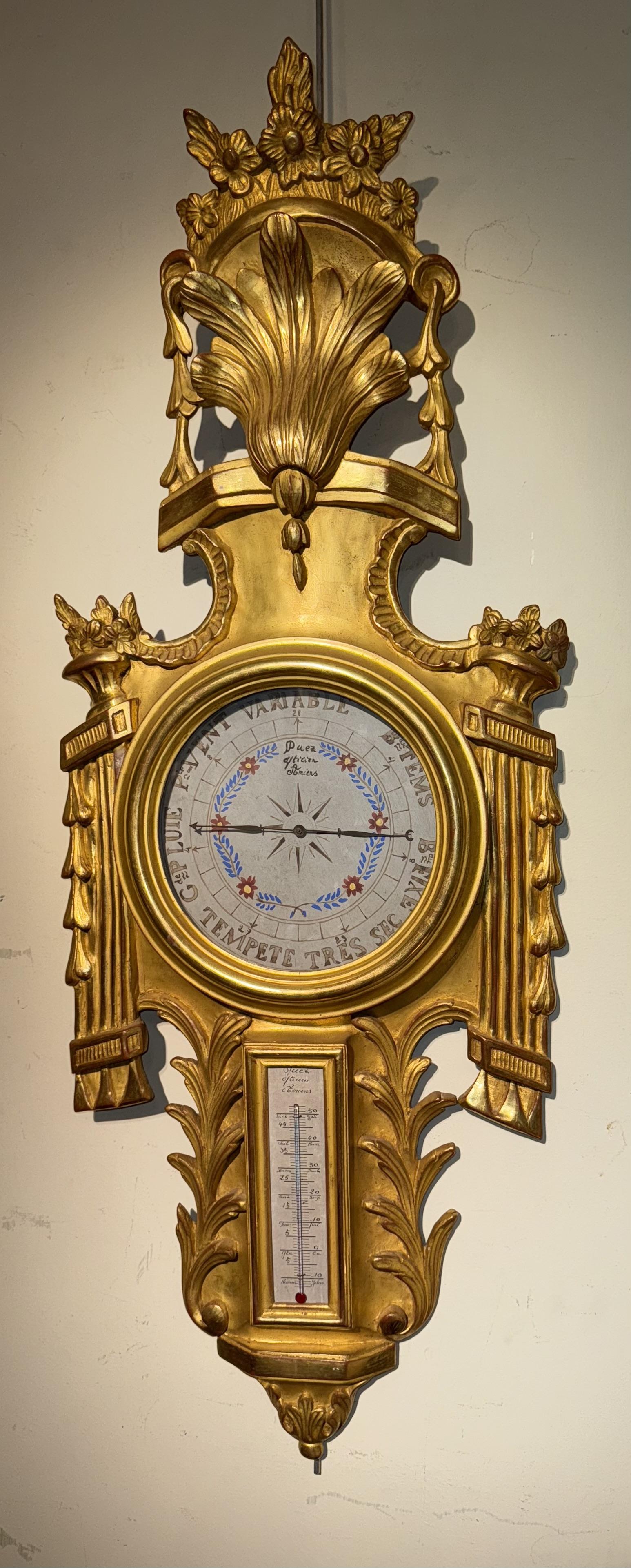Giltwood Carved Barometer (1 of 4)