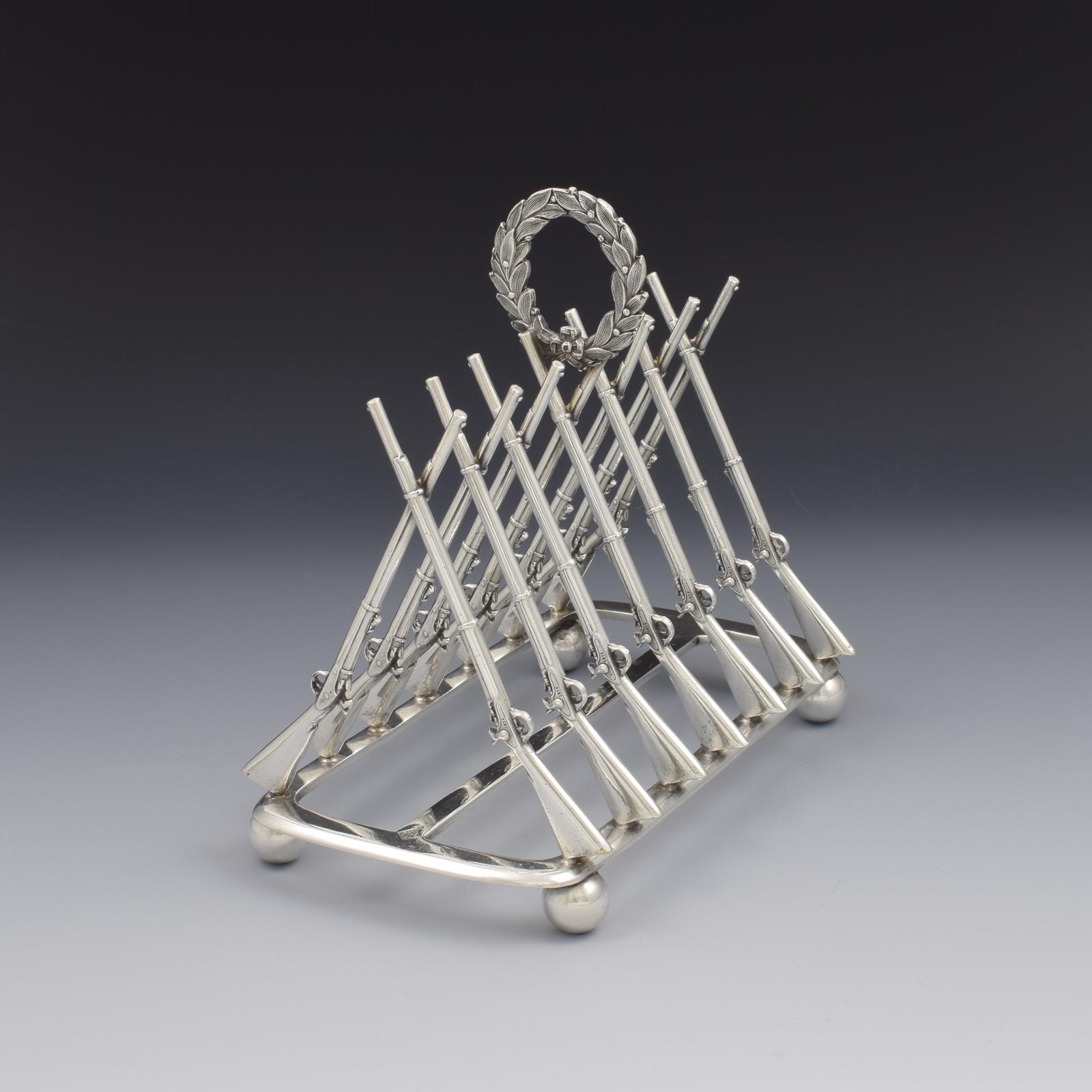 Rare Victorian Silver Plated Rifle Toast Rack Registered Design 1871 Thomas Campion & Sons (1 of 18) Rare Victorian Silver Plated Rifle Toast Rack Registered Design 1871 Thomas Campion & Sons (1 of 18)