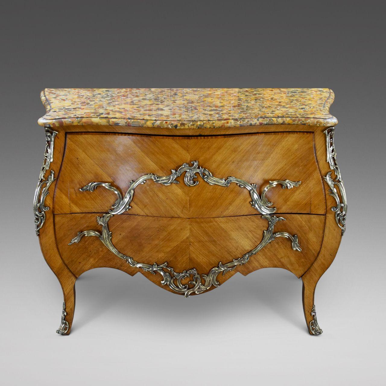 19th Century French Sabicu Bombe Commode (1 of 6)